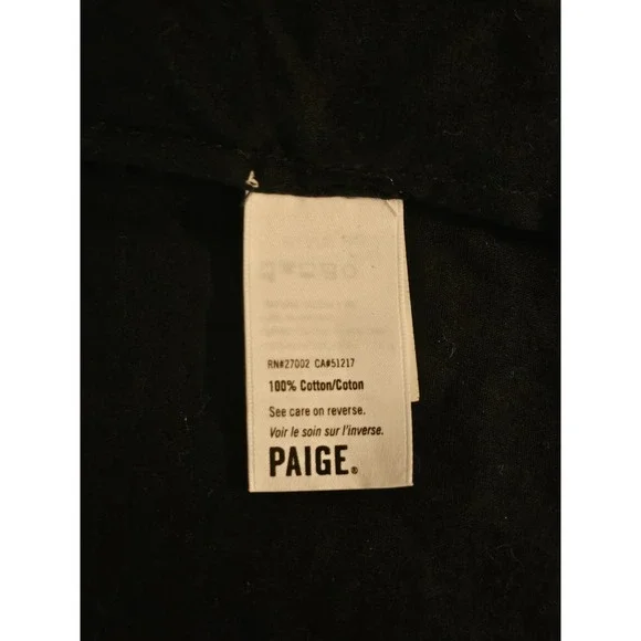 Paige Ruffle Floral Dress Size Medium Black Striped‎ Embroidered Dots Lined - Picture 4 of 5